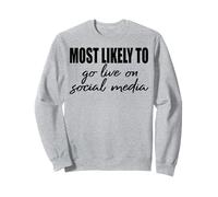 Plus susceptible d'être mis en ligne sur les réseaux sociaux amis et la famille Sweatshirt