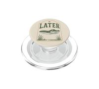 Plus Tard, Alligator, Animal des Marais rétro et Amusant PopSockets PopGrip pour MagSafe