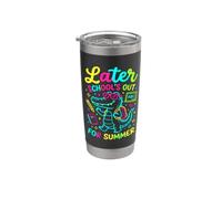 Plus tard, fin de l'école pour Summer Alligator, dernier jour d'école Gobelet isotherme en acier inoxydable double paroi