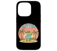 Plus Tard Gator Sunshine and Summer Vibes Dernier Jour d'école Coque pour iPhone 14 Pro