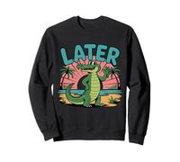 Plus Tard Gator Sunshine and Summer Vibes Dernier Jour d'école Sweatshirt