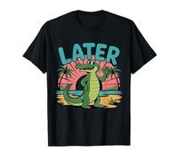 Plus Tard Gator Sunshine and Summer Vibes Dernier Jour d'école T-Shirt