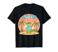 Plus Tard Gator Sunshine and Summer Vibes Dernier Jour d'école T-Shirt