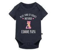 Plus Tard Je Serais Motarde Comme Papa Body Manches Courtes Bébé Bio