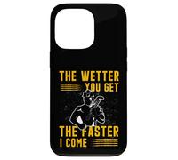 Plus tu ES mouillé, Plus Vite Je Viens | Adult Humor Plumber Coque pour iPhone 13 Pro