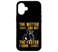 Plus tu ES mouillé, Plus Vite Je Viens | Adult Humor Plumber Coque pour iPhone 16