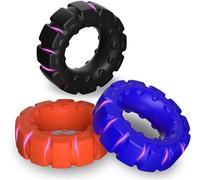 Plus Vibrant Double Silicone Étanche avec Anneau testiculaire Sèxtôyse Homme Anneau PÉNIS M-asseur T-Shirt pénien Anneau Vibrant PÉNIS Plaisir Les Hommes Peuvent JNI1