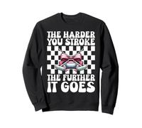 Plus Vous caressez Fort, Plus ça Devient Curling Stone Girl Sweatshirt