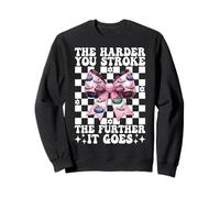 Plus Vous caressez Fort, Plus ça Devient Curling Stone Girl Sweatshirt