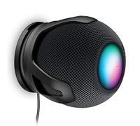 PlusAcc Support Compatible avec Homepod Mini - Stand Convient à Différents Types de Murs, Gestion des Câbles Intégrée et Conception Peu Encombrante (Noir)