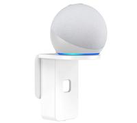 PlusAcc Support Mural de Prise pour ΡΟΡ - Support de Prise Peu encombrant pour Les Accessoires de Haut-parleurs intelligents,sans percer, Parfait pour la cafétéria, Chambre, pour XIAODU (Blanc)
