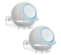 PlusAcc Support Mural pour Dot Max - Supports Compatible avec HomePod Mini, Dot 4/5 Génération, Pop en Acrylique Gain de Place pour Votre Enceinte (2 Pièce)