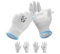 Plusawa Gants résistants aux coupures pour enfants, protection contre les coupures de grande flexibilité, confort, respirabilité - idéal pour le bricolage, le jardinage, pack de 2 (Gris, M)