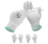 Plusawa Gants résistants aux coupures pour enfants, protection contre les coupures de grande flexibilité, confort, respirabilité - idéal pour le bricolage, le jardinage, pack de 2 (Gris, S)
