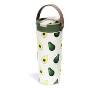 pluseight Gobelet en acier inoxydable avec paille, 660 ml/22 oz avec couvercle 2-en-1 étanche, bouteille d'eau réutilisable à double paroi, tasse de voyage pour café portable, adaptée aux