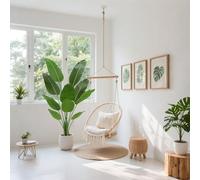 PlusFive Plante artificielle d'oiseau de paradis - 160 cm - Bananier artificiel - Plante de strelitzia - Palmier artificiel - Pour balcon, décoration d'intérieur et d'extérieur