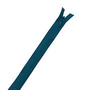Plush Addict Fermeture éclair invisible 20 cm Turquoise foncé 20 cm