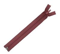 Plush Addict Fermeture éclair numéro 5 à extrémité ouverte pour couture, travaux manuels, vêtements et accessoires - Vieux rose (1 fermeture éclair) - 61 cm