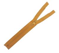 Plush Addict Fermetures éclair robustes en plastique épais à extrémité ouverte pour couture, artisanat, vêtements et accessoires - Doré - 51 cm
