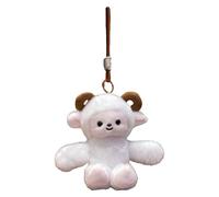 Plush Animal Keychain - Soft Lamb Shape Movable Legs, Cute Running Animal Doll Keyring for Bag and Key Decoration with Fun Hanging Accessory Style | Lightweight Plush Keychain for Boys Girls Teens