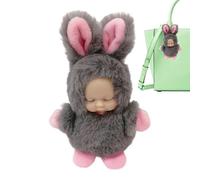 Plush Bag Charm | endormie de 3,94 pouces pour palourde, en peluche apaisante comme pendentif de sac, porte-clés en peluche, charme pour le sommeil des tout-petits