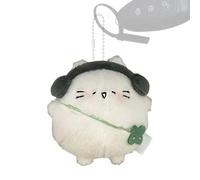 Plush Bag Charm Stuffed Animal Cat Shape Backpack Ornaments Handbag Charm