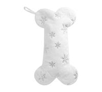 Plush Bone Stocking for Dogs, Christmas Decor for Pets, Cat and Dog Stocking Bag, Dog Stocking for Fireplace, Christmas Sock for Dogs, Dog Bone Stocking Ornament, Pet Stocking