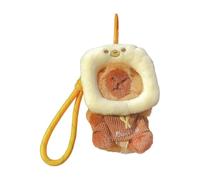 Plush Capybara Key Chain Doll - Soft Stuffed Animal Pendant, Cute Bread Style Bag Charm Toy, Creative Decorative Accessory For Home And Bag Use | Cute Fashion Styling Support, Bags Personalization