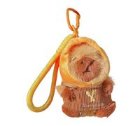 Plush Capybara Key Chain Doll - Soft Stuffed Animal Pendant, Cute Bread Style Bag Charm Toy, Creative Decorative Accessory For Home And Bag Use | Cute Fashion Styling Support, Bags Personalization
