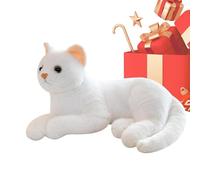 Plush Cat - 12inch Soft Realistic Toy Throw Pillows, Girls Kitten Plush Stuffed Doll, 12-Inch Dimensions, Premium hypoallergenc PP Cotton Qualiity, Smmooth Ultra-Soft Velveteen Surrface - For Home &