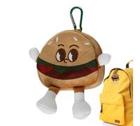 Plush Coin Purse - Small Coin Purse | Funny Toast Hamburger Coin Bag, Cartoon Coin Purse Keychain, Zipper Change Pouch Bag for Women Men Kids, Funny Toast Burger Coin Purse, Plush Coin Purse Keychain