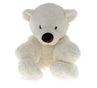 Plush&Company - 09740 - Peluche - Blanche Ourson Polaire - 43 x 28 cm