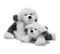 PLUSH&COMPANY - 15744 - PELUCHE - BERGERIN CHIEN BOB TAIL - 30 CM G