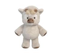 Plush Cow, Hugging Toy Soft Throw Pillows, 17.7 Inches Stuffed Doll with Grip, Resin Base with Detail, Bedroom Utility Panel Hooks, Home Accessories for Boys Girls Nursery Living Room Office Car Sofa
