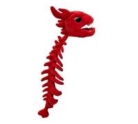 Plush Dinosaur Skeleton Costume | Halloween Realistic With Head Spine
