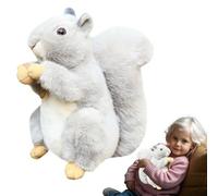Plush écureuil farci - Peluche pour Animaux boisés Doux, Glands Tenant Le Jouet écureuil | Cadeau d'anniversaire de 20 cm pour, décoration de Salle de pépinière,