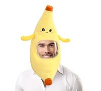 Plush Fruit Headwear - Déguisement de banane drôle - Chapeau de fruits | Banane souple pour Halloween - Chapeau banane mignon pour adultes, cosplay, accessoire photo de fête hilarant
