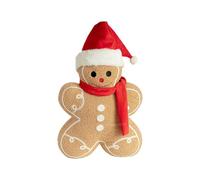 Plush Gingerbread Man - Soft Gingerbread Throw Pillow for Holiday Decoration, Desktop Ornament for Christmas, Bedroom, Living Room, Sofa, Chair, Car, Couch, Festive Home Display Material Plush