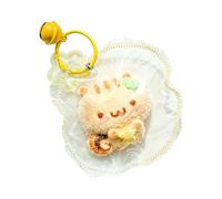 Plush Keychain Kids, Soft Silicone Squeeze Toy, Cute Slow Rebound Sensory Fidget Accessory with Mini Plush Design, Classroom School Office Use Set, Teens Adults Students Gift Item Stress Relief Focus