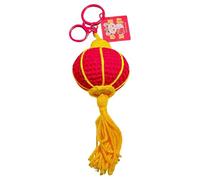 Plush Lantern Keychain - 7.8cm Soft Fabric, Chinese New Year Keyring, Red | Decorative Pendant, Lantern Bag Charm, Red Lanterns Ornament For Car, Backpack, Keys, Spring Festival Gift