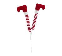 Plush Leg Christmas Ornaments - Stuffed Toy Tree Decorations, Indoor Holiday Decor Accent, Ideal for Home Fireplace Wreath Display, Premium Festive Decoration, for Car Outdoor Christmas Holiday