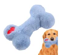 Plush Ossee Chiot Jouet - 18 x 10 cm Jouets pour chiens en peluche | Jouet en peluche lavable, Chiot en forme d'os vocal Jouets à mâcher, jouet pour chiens osseux Cigol