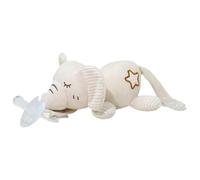 Plush Pacifier Holder, Snuggle Pacifier Buddy, 8 Inches Skin Friendly Holder, Cute Plush Toy with Gentle Texture, Accessory with Adorable Design, Keeper for Shower Play Ages 0 Months & Up