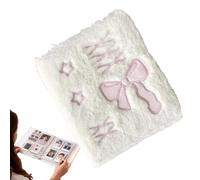 Plush Photo Card Binder, A6 Sticker Picture Storage Book with Inner Pages, Portable Photo Binder for Receipts, Tickets, Craft Projects, Artists, Scrapbookers, Students, Home, and Classroom