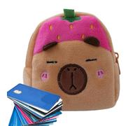 Plush Pouch, Cartoon Animal Pouch Purse, Size Soft Storage, Plush Backpack Pendant, Ideal for Hair Clips, Candy, Snacks, Chocolate, 3.54x3.94x1.97 inches