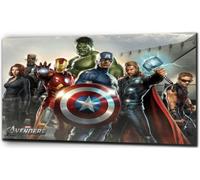 Plush Prints Tableau sur toile Personnages de Marvel The Avengers, Voir photo, 12" x16"