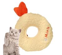 Plush Recovery Collar for Pets, Comfortable Cat Neck Cone, Kitten Healing Protective Collar, Dog and Cat Taiyaki Cone, Cat Wound Care Neck Collar, Soft Cone for Small Pets, Bite Prevention Cat Collar
