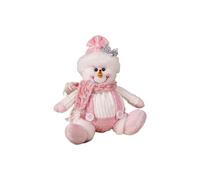 Plush Santa - Plush, Standard Size Santa Claus Plushes Doll Cute Pink Design | Adorable And Festive Winter Decoration, Holiday Plushes Ornament For Patio, Garden, Mantels, Shelves, Bookshelves