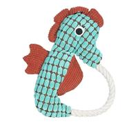 Plush Squeaky Dog Toys, Squeaker Sea Animal Chewing Plush, Cotton Rope Interactive Game, Crinkle Paper Design Agressive Chewers, Pet Entertaining Doll For Playtime, 7,48 x 9,84 In