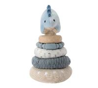 Plush Stacking Toy, Sensory Developmental Blocks, Soft Animal Ring Set with | Playroom Accessory for Indoor Fun, Sleek Learning Gear with Compact Style, Travel-Friendly Toy for Classroom and Daycare